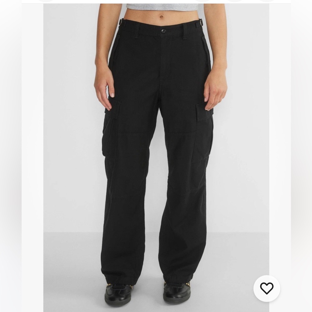 TNA supply Black Cargo Pants drawstring ankles